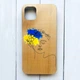 Деревянный чехол на iPhone 12/12 Pro :: Украинка Арт (принт 3) - изображение 1