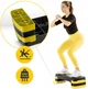 Степ-платформа 3-ступінчаста 4FIZJO 69 х 28 х 10-15-20 см Black/Yellow (P-5907739311436) - зображення 4