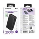 Повербанк Borofone BJ56A Graceful 22.5W+PD20W 20000 mAh Чорний - зображення 4