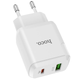 Сетевое зарядное устройство с быстрой зарядкой HOCO Favor N5 |1USB/1Type-C, 3.0A, QC/PD| Белый - изображение 2