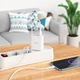 Зарядний пристрій із швидкою зарядкою QC/PD + кабель Micro-USB HOCO C99A |1USB/2Type-C/3A/PD/QC3.0| Білий - зображення 4