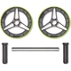 Ролик для пресса Performance Ab Wheel Adidas ADAC-11407 черный, салатовый - изображение 2