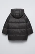 Зимняя куртка на девочку Zara 134 размер черная 0562736807 - изображение 2
