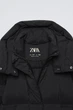 Зимняя куртка для девочки Zara 164 размер черная 0562773800 - изображение 3