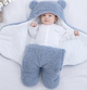 Конверт плюшевый теплый з хлопковой внутренней стороной Teddy белый - изображение 3