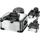 Фритюрниця Clatronic FR 3195, 4 л, 2 окремі кошики, нержавіюча сталь, термостат до 190°C, захист від перегріву, технологія холодної зони, оглядове вікно, легке очищення - изображение 2
