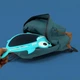 Детский цветной графический LCD планшет / детская доска для рисования Fish 8,5 дюймов (Blue) - изображение 4