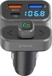FM-трансмиттер Proove FM Launcher Luxor SE 36W PD+QC3.0 Type-C+USB Gray (593020010) - изображение 3
