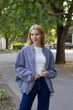 Бомбер Thodami 12095248 One size Сіро-синій - зображення 5