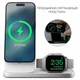 Бездротова зарядна станція Nomad Stand One Max Qi2 3-in-1 Charging Hub (3rd Gen) Срібляста (NM01561985) - зображення 2