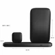 Бездротова зарядна станція Nomad Stand One Max Qi2 3-in-1 Charging Hub (3rd Gen) Чорна (NM01570185) - зображення 4