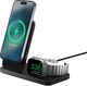 Бездротова зарядна станція Nomad Stand One Max Qi2 3-in-1 Charging Hub (3rd Gen) Чорна (NM01570185) - зображення 11