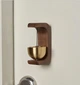 Деревянный колокольчик для дверей Wooden Bell с-образный беспроводной дверной звонок на магните, темный коричневый (98481513) - изображение 1