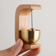 Дерев'яний дзвіночок для дверей Wooden Bell с-подібний бездротовий дзвінок на магніті, світлий коричневий (98481015) - зображення 3