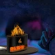 Лампа увлажнитель воздуха Docsal Flame 3 в 1 с соляными камнями - изображение 4