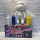 Креативный флюидный мишка сделай сам DIY Creative Fluid Bear 23 см с красками 3 шт. набор раскраска игрушка - изображение 5