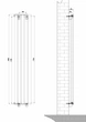 Дизайнерский вертикальный радиатор отопления ARTTIDESIGN Livorno II 5/1800/340 серый матовый LV II.5.180.34.G - изображение 8