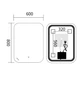 Зеркало Mixxus Premium DIVERSE MR15-80x60-REVERSE (LED Touch, Anti-fog (3-6,5kK)) (MP6638) - изображение 2