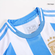 Дитяча футбольна форма Adidas Messi №10 Argentina 2024-2025, розмір 22 (зріст 125-130 см), біло-блакитна - зображення 4