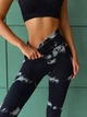 Лосины Спортивные мраморные с пуш ап push up Черный M (L7003941) - изображение 10