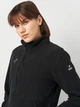 Толстовка на молнии на флисе без капюшона женская Joma Explorer 901497.100 L Черная (8445456027522) - изображение 4