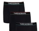 Набір чоловічих анатомічних трусів боксерів Threadbare Black Hipster Boxers 3 шт в наборі, розмір S, чорні. - изображение 4