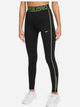 Legginsy dziecięce dla dziewczynki sportowe Nike Pro FZ5613-010 XS (122-128 cm) Czarne - obraz 1