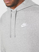 Bluza męska z kapturem ocieplana Nike M Nsw Club Hoodie Po Bb BV2654-063 L Szara - obraz 4