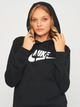 Худі тепле жіноче Nike W Nsw Club Flc Gx Std Po Hdy DQ5775-010 S Чорне (196149292656) - зображення 4