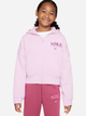 Bluza rozpinana z kapturem dziewczęca młodzieżowa Nike G Nsw Trend Flc Fz Hoodie DV2565-676 M (137-147 cm) Różowa - obraz 1