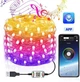 Гирлянда Smart роса RGB, с пультом управления, 10 м, 100 Led, USB, Bluetooth, управление с телефона RV-300 - изображение 1