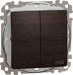 2-клавишный выключатель IP44 Schneider Electric Sedna Design Венге (SDD281105) - изображение 1