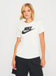 Koszulka damska bawełniana Nike W Nsw Tee Essntl Icn Ftra DX7906-100 S Biąla - obraz 1