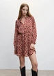 Платье женское MANGO 47085867 Вишневый S KL0438 - изображение 2