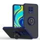 Чехол Fiji Colorframe для Xiaomi Redmi Note 9 Pro матовый бампер с кольцом подставкой Dark Blue - изображение 1