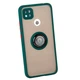 Чохол Fiji Colorframe для Xiaomi Redmi 10A матовий бампер з кільцем підставкою Green - зображення 1