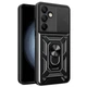 Чехол Fiji Camera Defence для Samsung Galaxy S24 FE (S721) бампер с защитой камеры и подставкой Black - изображение 1