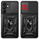 Чехол Fiji Camera Defence для Samsung Galaxy S24 FE (S721) бампер с защитой камеры и подставкой Black - изображение 2