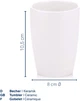 Стакан для зубных щеток Kela Natura Белый 10.5х8 см (18588k) - изображение 2