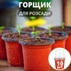 Горшки для рассады с крышками, мини-теплица для рассады (коричневые, 10 шт.) - изображение 1