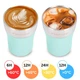 Термокружка для напоїв Kamille KM-2154 із нержавіючої сталі з TPR вставкою 260 мл Мʼятна (127-84-2154) - зображення 5