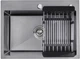 Кухонная мойка Kroner KRP Schwarze - 5843HM PVD (3.0/1.0 мм) - изображение 5