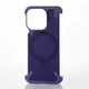 Чохол для iPhone 14 Pro Max Magsafe Leather Metal Frame Series Фіолетовий - зображення 1