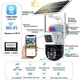 WiFi аккумуляторная камера поворотная наружного видеонаблюдения V380 Pro с солнечной панелью UKC - изображение 2