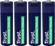 Акумулятор Trust USB Type-C AA, 1.5V 1700mAh, Li-Ion, 4 шт (TR25631) - зображення 1