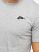 Футболка хлопковая длинная мужская Nike M Nsw Club Tee AR4997-064 XL Серая (191888618217) - изображение 4
