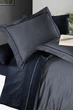 Постельное белье First Choice Deluxe Satin DARK 200 х 220 см Serenity Dark Grey-Navy Blue - изображение 2