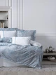 Комплект постельного белья Cotton Box Elite Saten 200×220 Stilla Mavi - изображение 1