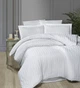 Постельное белье First Choice Cotton Satin 200х220 Broad Line White - изображение 1