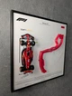 Лімітована Модель Bburago з Рамкою Тримачем 2в1 на Стіну або Полку з F1 Ferrari SF24 та 3D Трасою Monaco Grand Prix "Monte Carlo Circuit" / Сезон 2024 Season Model Car #16 Charles Leclerc / Шарль Леклер SF-24 - зображення 5